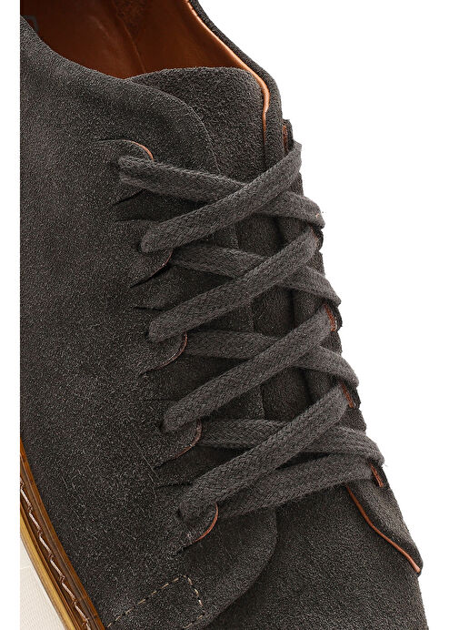 Derimod Gri Erkek Süet Sneaker 25SFD632010 - Görsel 9