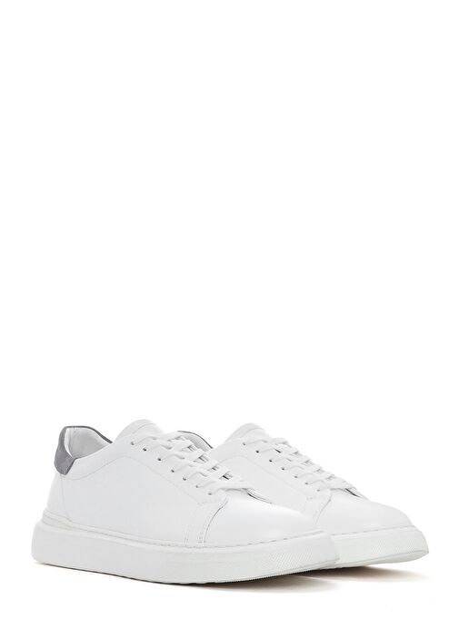 Derimod Derimod Erkek Beyaz Bağcıklı Deri Sneaker 25SFD7000FT | Boyner Beyaz - 4. görsel