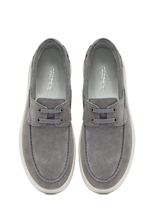 Derimod Derimod Erkek Gri Bağcıklı Süet Deri Casual Ayakkabı 25SFD700310 Boyner'de! Gri - 8. görsel
