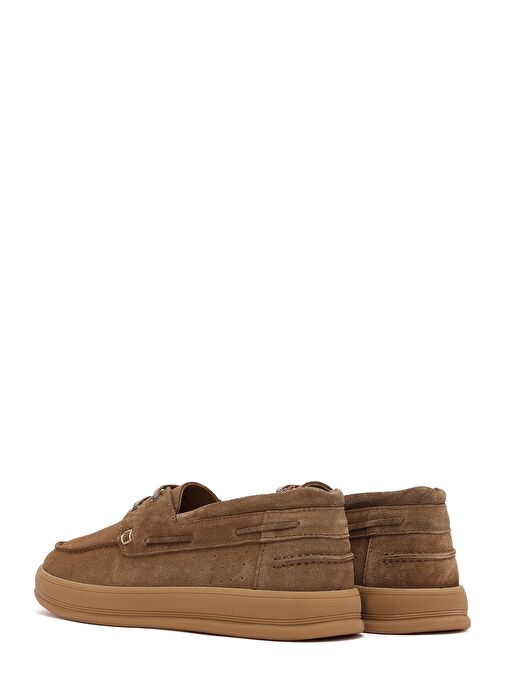 Erkek Vizon Bağcıklı Süet Deri Casual Ayakkabı 25SFD700310 - Görsel 6