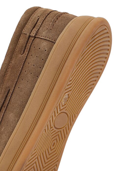 Erkek Vizon Bağcıklı Süet Deri Casual Ayakkabı 25SFD700310 - Görsel 9