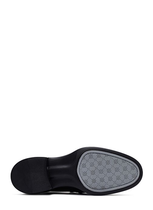 Erkek Siyah Deri Casual Ayakkabı 25SFD724418 - Görsel 5