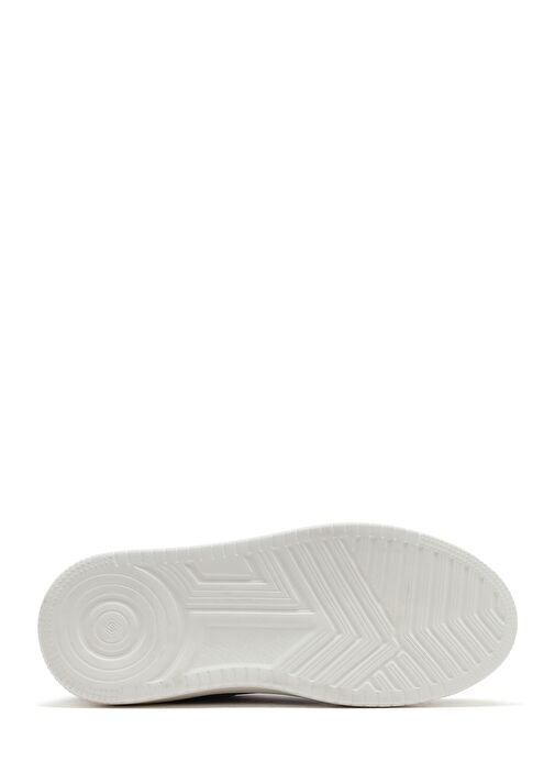 Erkek Bej Bağcıklı Kalın Tabanlı Süet Deri Sneaker 25SFD724310 - Görsel 5