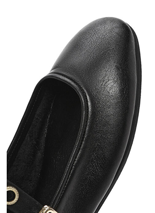 Derimod Siyah Kadın Deri Babet 25SFD201918 - Görsel 9