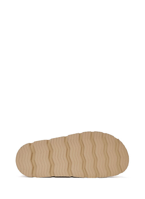 Kadın Bej Süet Deri Terlik 25SFD152310 - Görsel 5