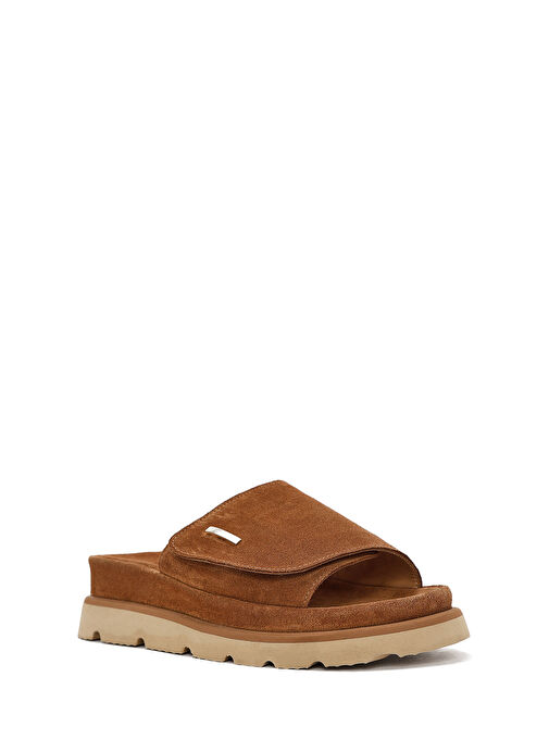 Kadın Taba Süet Deri Terlik 25SFD152310 - Görsel 8