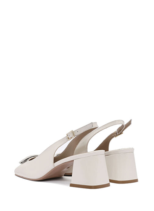 Derimod Siyah Kadın Rugan Topuklu Ayakkabı 25SFD182616 - Görsel 7