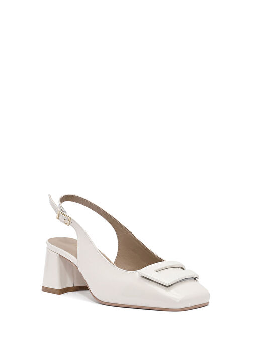 Derimod Siyah Kadın Rugan Topuklu Ayakkabı 25SFD182616 - Görsel 8