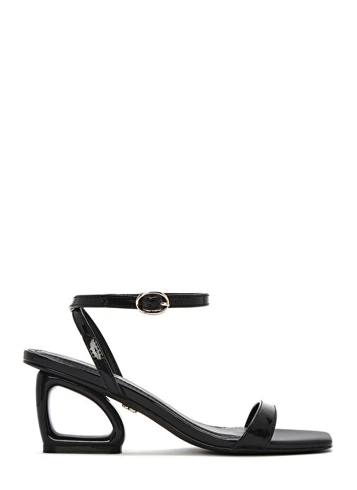 Derimod Derimod Kadın Siyah Bilekten Tokalı Topuklu Sandalet 25SFD444016 Sandalet & Terlik | Boyner Siyah - 2. görsel