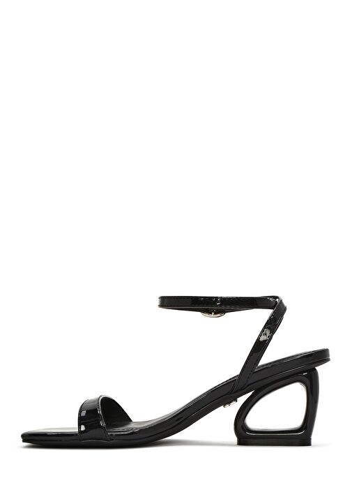 Derimod Derimod Kadın Siyah Bilekten Tokalı Topuklu Sandalet 25SFD444016 Sandalet & Terlik | Boyner Siyah - 5. görsel
