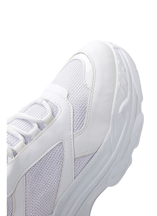 Kadın Beyaz Kalın Tabanlı Sneaker 25SFE210114 - Görsel 8