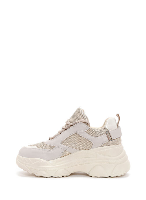 Derimod Derimod Kadın Bej Kalın Tabanlı Sneaker 25SFE210114 | Boyner Bej - 3. görsel