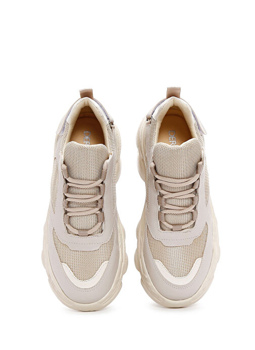 Derimod Derimod Kadın Bej Kalın Tabanlı Sneaker 25SFE210114 | Boyner Bej - 7. görsel