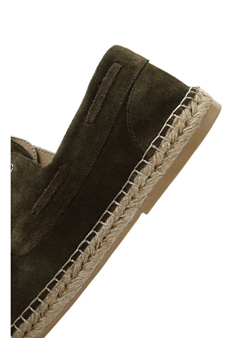 Erkek Haki Süet Deri Espadril 25SFD616210 - Görsel 8