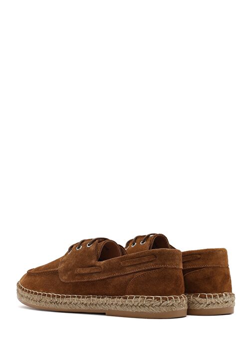 Erkek Taba Süet Deri Espadril 25SFD616210 - Görsel 6