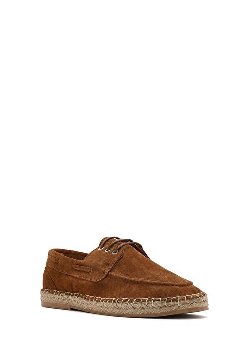 Erkek Taba Süet Deri Espadril 25SFD616210 - Görsel 7