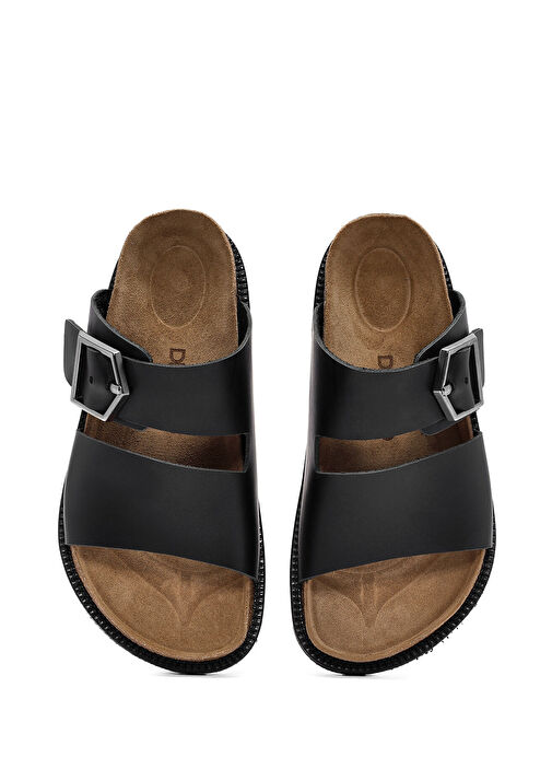 Derimod Derimod Siyah Kadın Deri Terlik 25SFD306018 Boyner'de! Siyah - 8. görsel