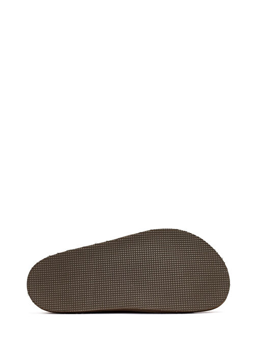 Kadın Taba Bantlı Süet Deri Terlik 25SFD306110 - Görsel 5