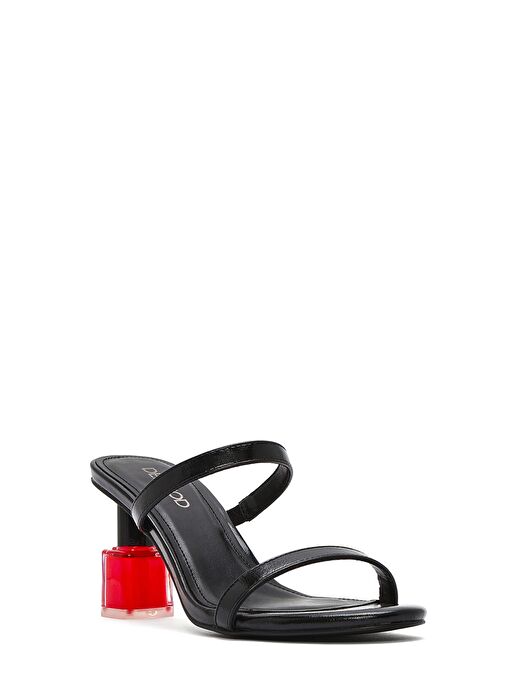 Kadın Siyah Kalın Topuklu Terlik 25SFD444118 - Görsel 8