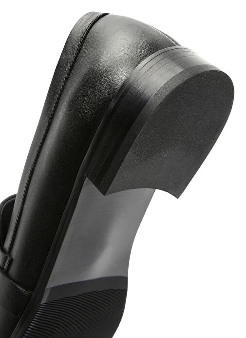 Derimod Derimod Kadın Siyah Tokalı Deri Maskülen Loafer 25SFD182418 | Boyner Siyah - 9. görsel