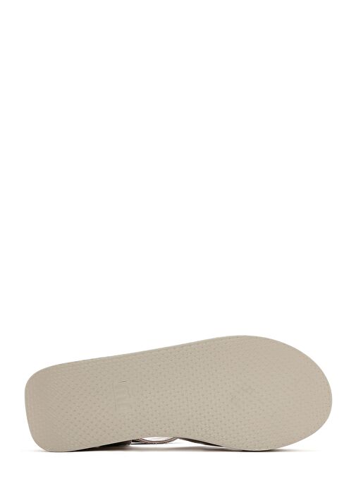 Kadın Gri Dolgu Topuklu Süet Deri Sandalet 25SFD181110 - Görsel 6