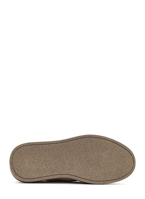 Kadın Bej Süet Deri Maskülen Ayakkabı 25SFD420010 - Görsel 5