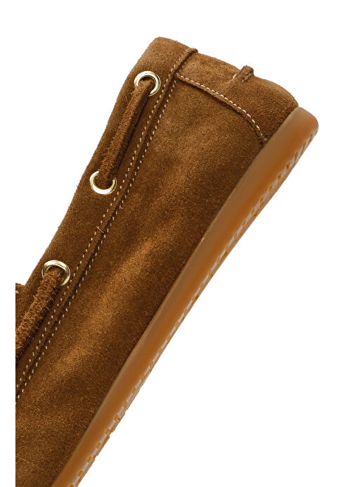 Derimod Derimod Kadın Vizon Bağcıklı Süet Deri Loafer 25SFD420210 | Boyner Vizon - 9. görsel