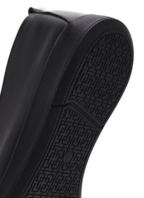 Kadın Siyah Deri Comfort Loafer 25SFD410018 - Görsel 9
