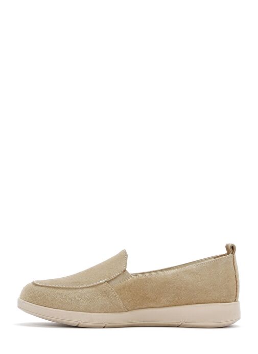 Derimod Derimod Kadın Bej Süet Deri Comfort Loafer 25SFD410010 | Boyner Bej - 3. görsel