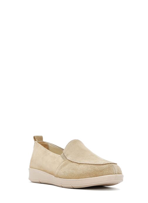 Derimod Derimod Kadın Bej Süet Deri Comfort Loafer 25SFD410010 | Boyner Bej - 7. görsel