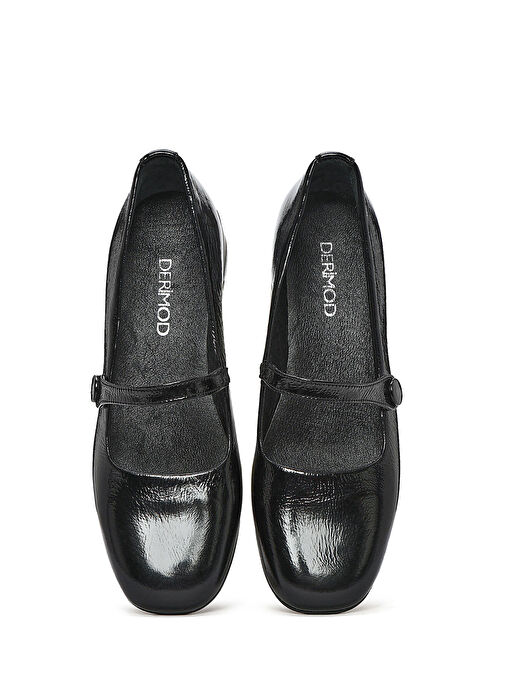 Derimod Siyah Kadın Rugan Babet 25SFD410816 - Görsel 8