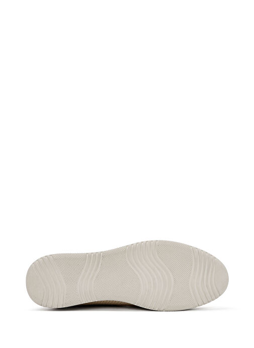 Kadın Krem Dolgu Topuklu Deri Comfort Loafer 25SFD411318 - Görsel 5