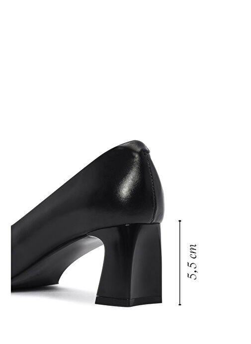 Derimod Siyah Kadın Deri Stiletto 25SFD132518 - Görsel 3