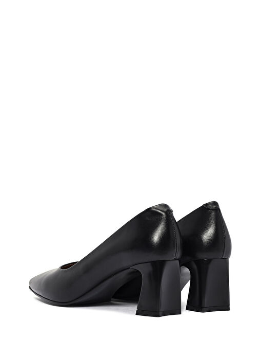 Derimod Siyah Kadın Deri Stiletto 25SFD132518 - Görsel 7