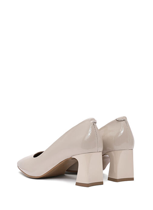 Derimod Bej Kadın Rugan Stiletto 25SFD132516 - Görsel 8