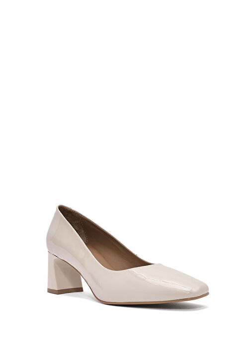 Derimod Bej Kadın Rugan Stiletto 25SFD132516 - Görsel 9