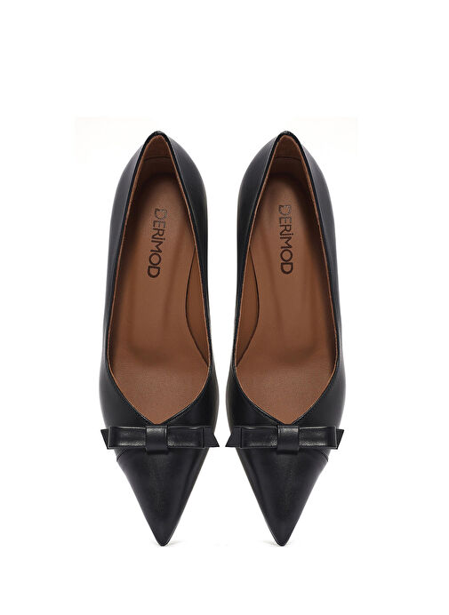 Derimod Krem Kadın Deri Stiletto 25SFD132318 - Görsel 8