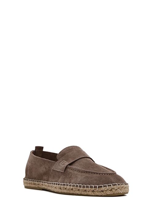 Erkek Vizon Süet Deri Espadril 25SFD770110 - Görsel 7