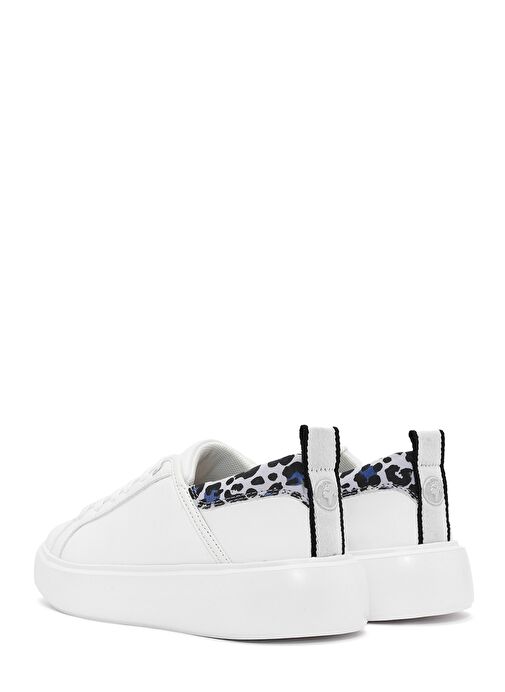 ACBC x Derimod Kadın Beyaz Bağcıklı Leopar Detaylı Sneaker 25SFD435014 - Görsel 6