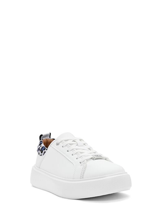 ACBC x Derimod Kadın Beyaz Bağcıklı Leopar Detaylı Sneaker 25SFD435014 - Görsel 7