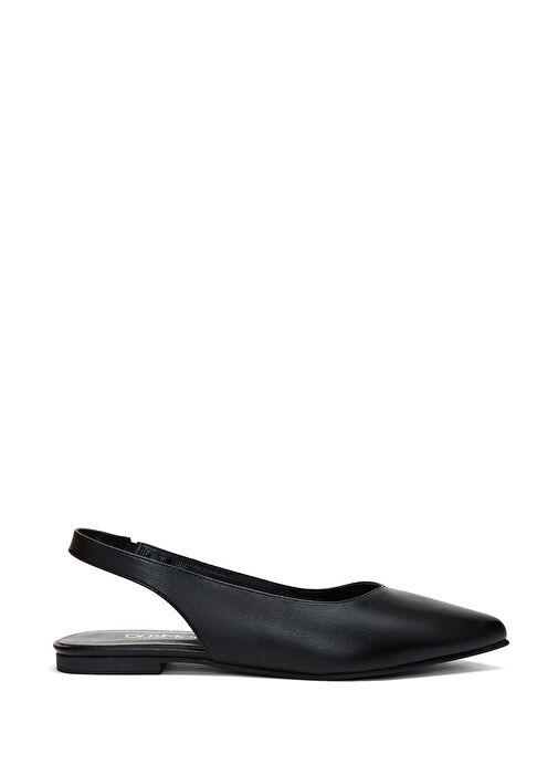 Kadın Siyah Arkası Açık Babet 25SFE400118 - Görsel 3