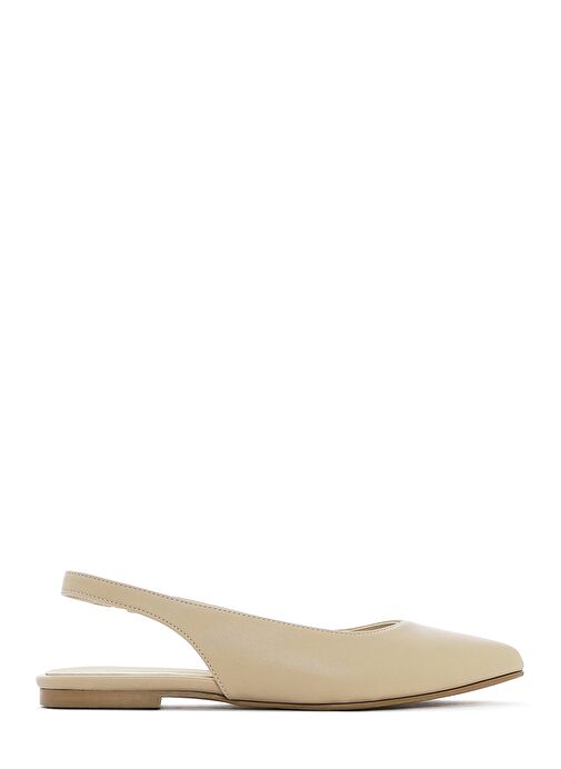 Derimod Derimod Kadın Krem Arkası Açık Babet 25SFE400118 | Boyner Krem - 2. görsel