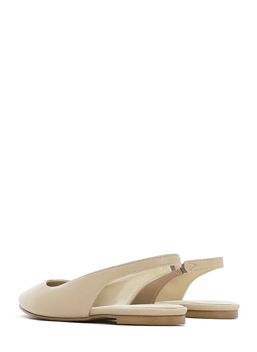 Derimod Derimod Kadın Krem Arkası Açık Babet 25SFE400118 | Boyner Krem - 6. görsel