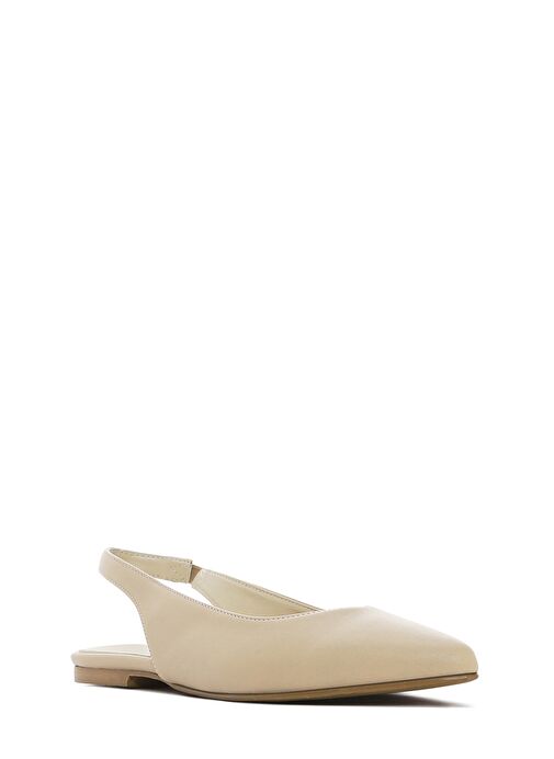 Derimod Derimod Kadın Krem Arkası Açık Babet 25SFE400118 | Boyner Krem - 7. görsel