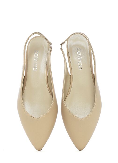 Derimod Derimod Kadın Krem Arkası Açık Babet 25SFE400118 | Boyner Krem - 8. görsel