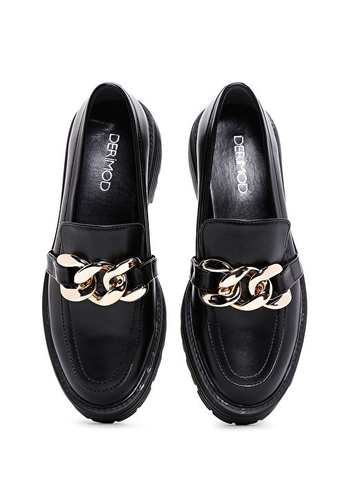 Derimod Siyah Kadın Loafer 25SFE400318 - Görsel 7