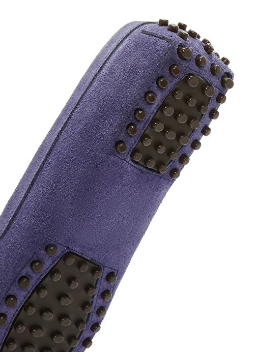 Kadın Lacivert Süet Deri Loafer 25SFD291010 - Görsel 9
