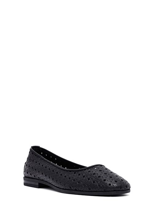 Derimod Derimod Kadın Siyah Desenli Deri Babet 25SFD291318 | Boyner Siyah - 7. görsel