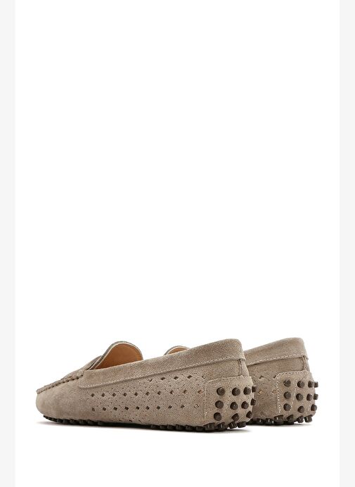 Kadın Vizon Süet Deri Loafer 25SFD291110 - Görsel 4