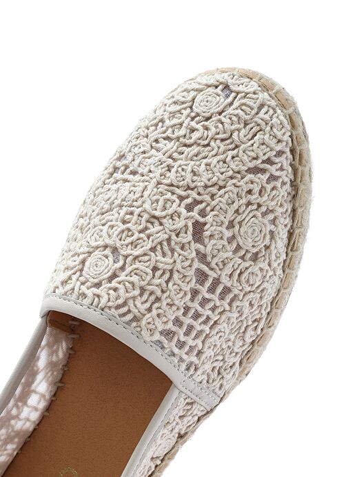 Kadın Bej Kumaş Espadril 25SFD45726F - Görsel 9
